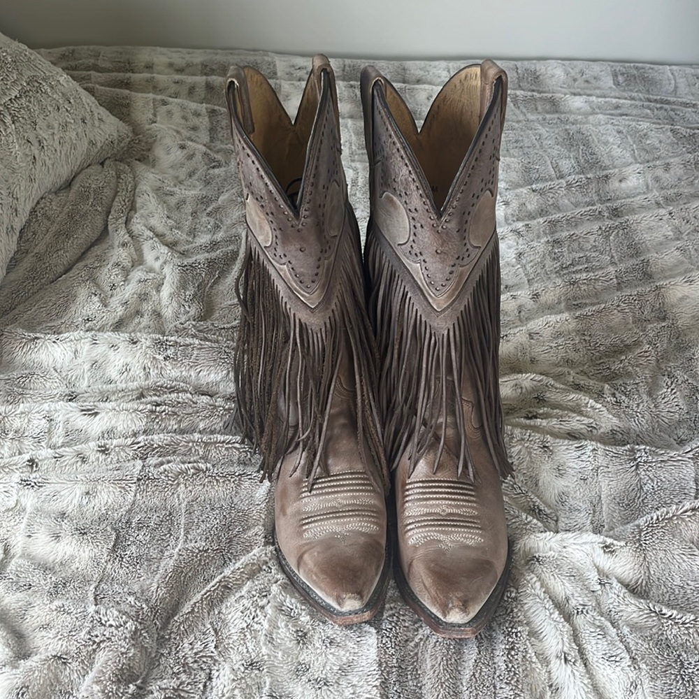 Roper Fringe Western Boots